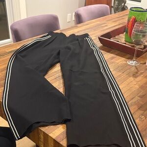 Black Striped Women's Trousers